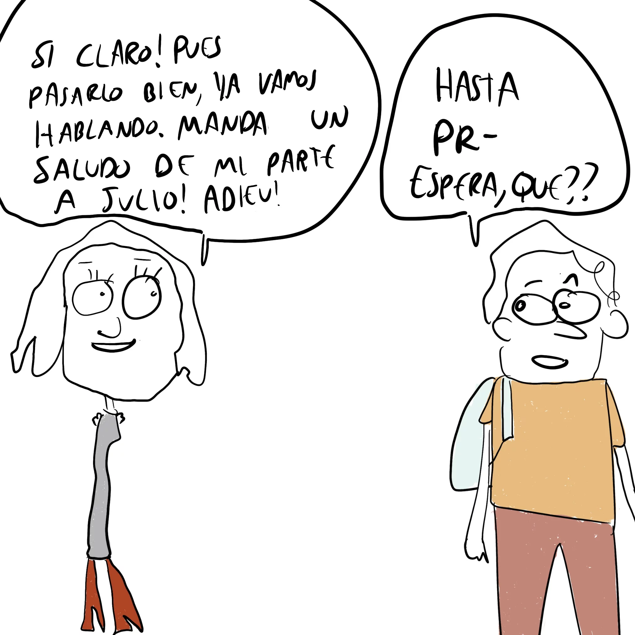 un saludo